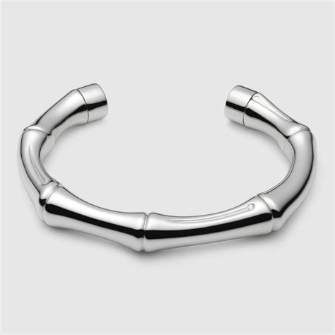 gucci bamboo bracelet silver|gucci bamboo cuff bracelet.